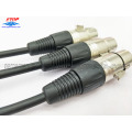 Conector de áudio XLR 5 pinos fêmea Jack microfone