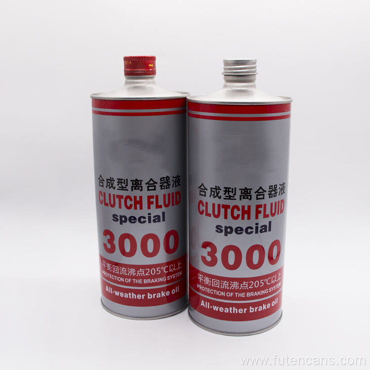 1L Empty Brake Fluid Tin Can
