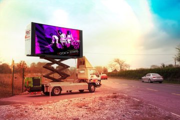 High Resolution 1r1g1b P12.8 60hz Full Color Outdoor Truck Mounted Led Video Display