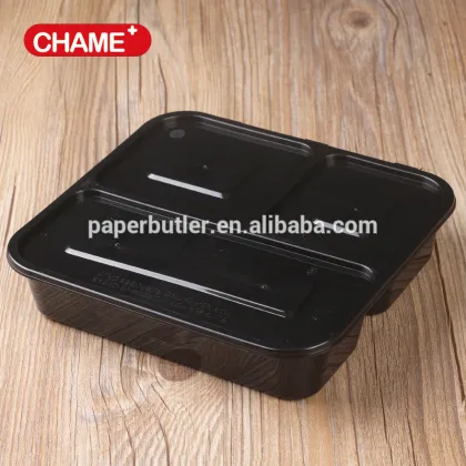 Disposable plastic food container take away meal box
