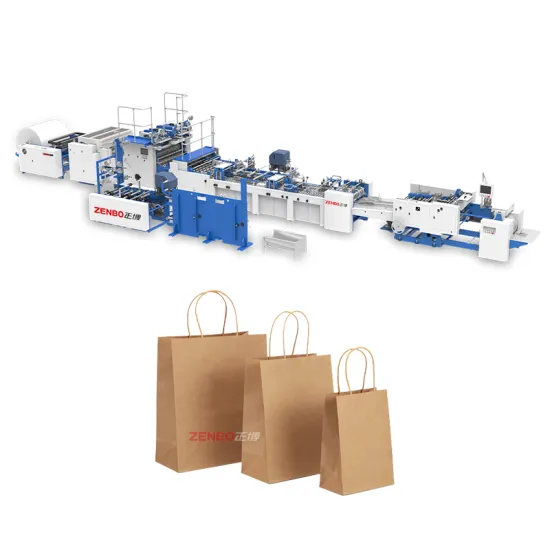 ZB1260RS-450 Paper Bag Machine with Rope Handle Fixing