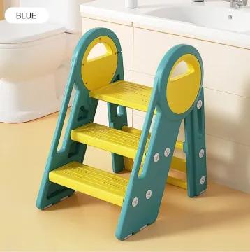 Kids Sturdy Foldable Step Stool for Kitchen and Bathroom