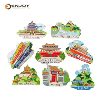 Wholesale Custom Metal Fridge Magnets for Tourist Spots and Landmarks