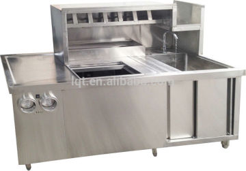 Coffee work table ice making machine for restaurant