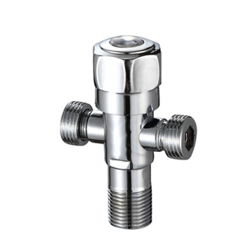 Zinc Alloy three-way family angle stop cock valve