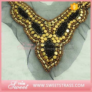 Hand make human cotton embroidery collar