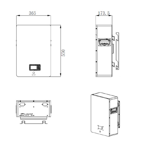 Bateria de parede elétrica 48V 100Ah para casa inteligente