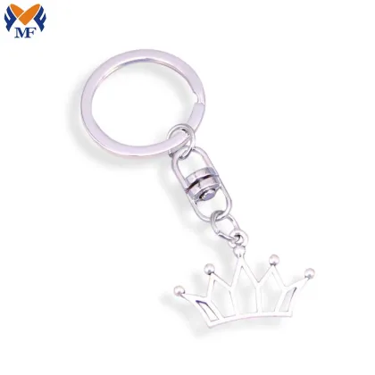 Metal custom crown keychain princess