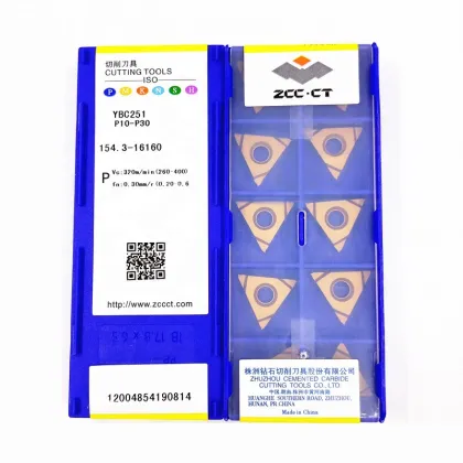 Authentic ZCC CT NC Turning Insert YBC251 Yellow Steel Parts
