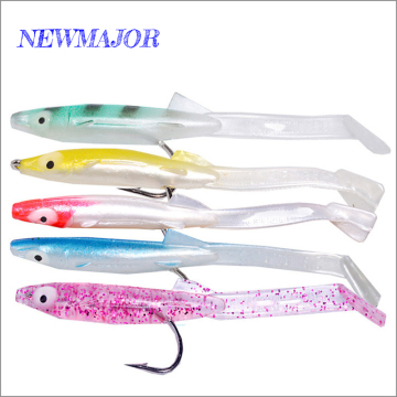 NEWMAJOR 80mm 2.3g PVC Imitation Eel Soft Bait Lure for Sea, River, Lake, Ocean, and Boat Fishing