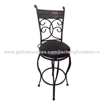 360° Swivel Sprayed Iron Bar Chair