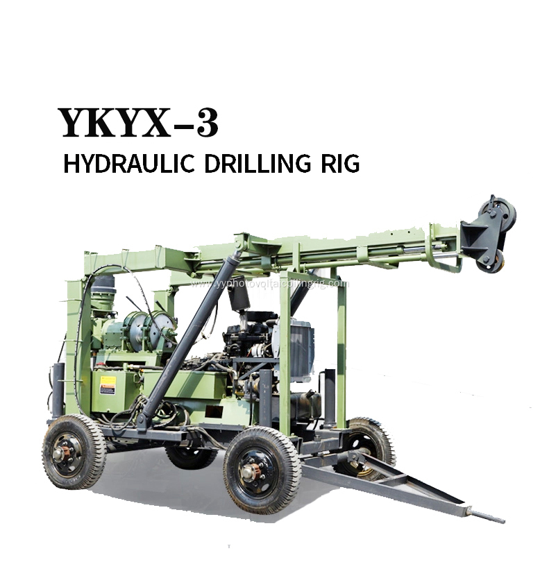 YKYX-3 Trailer Hydraulic Water Well Drilling Rig 600m