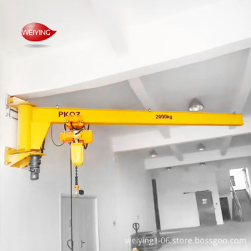 Electric Chain Hoist Wall Crane: 0.5Ton to 1Ton Capacity, Single Speed Lifting, 100kg Manual Rotating
