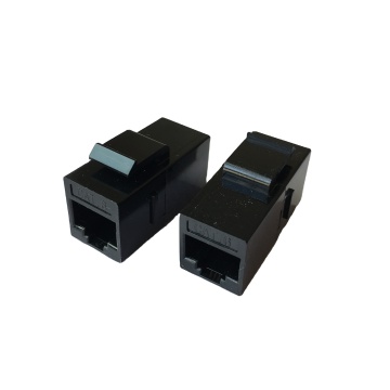 Μακρύ σώμα cat6 rj45 keystone ζεύκτης θηλυκό έως θηλυκό feed-thru connector