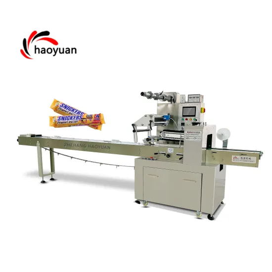 Automatic Horizontal Wrapper for Cookie Cake and Protein Bar Packaging