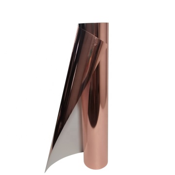 Rose gold heat transfer vinyl PU metallic film rolls for DIY clothes