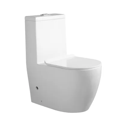 S-trap/P-trap Rimless Modern Round Water Closet Toilet Bowl