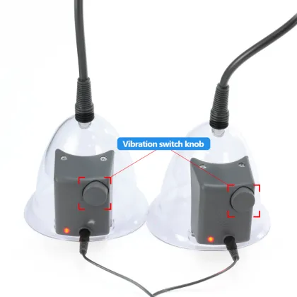 Electric Breast Suction and Vacuum Cup Massager for Breast Enlargement