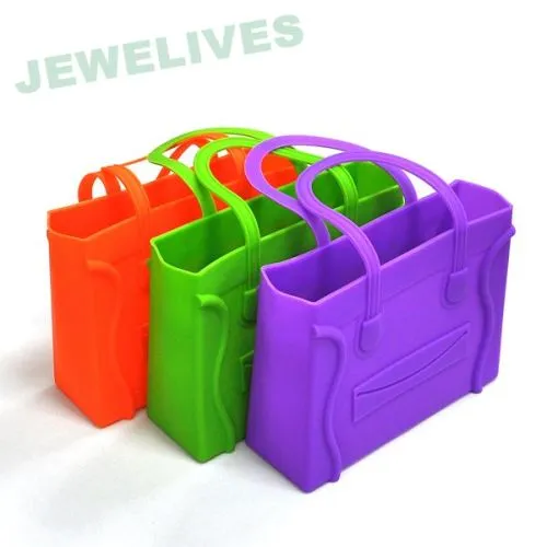 Fashion Colorful Silicone Shopping Bags &amp; Hand Bag 
