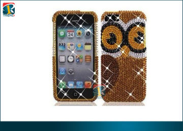 Luxury Sparkling 3d Bling Diamond Pearl Hard Case For Iphone 5 Protective Case Oem