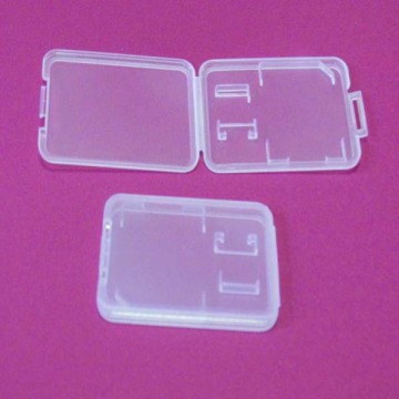 Promotional clear pp dual sd card case