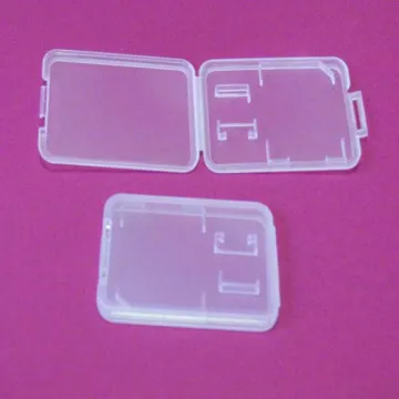 Promotional clear pp dual sd card case