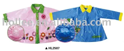plastic children raincoat