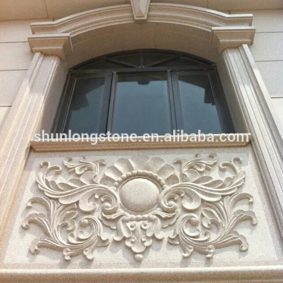 Sunset gold granite carving wall stone