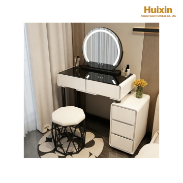 H5 Beyaz Cam Yastıklı Vanity