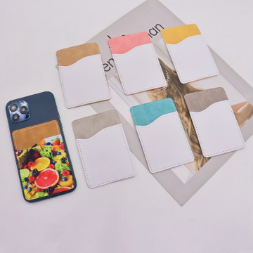 Colourful PU Leather Phone Card Holder with Credit Card Slots - Custom Logo Sublimation Durable Leathercraft Product