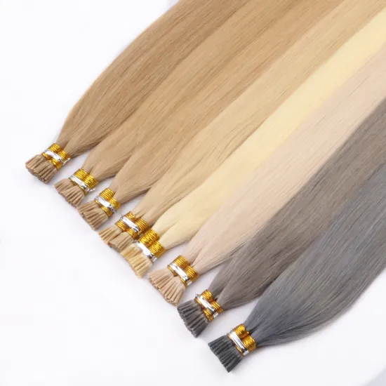 Factory Price Raw Indian Hair I Tips Human I Tip Hair Extension Free Prebonded Flat U V I Tips Hair extension