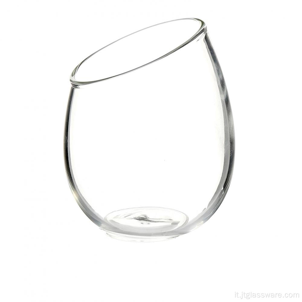 tazza di vetro di whisky di glencairn shot di borosilicato