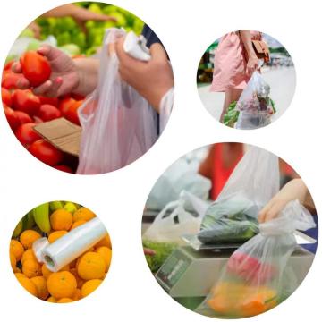 Plastic Produce Clear Bag Kitchen Bread Fruit Vegetable