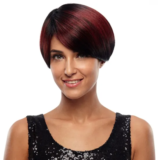 Rebecca fashion 8 inches Curl Short Straight hair Bob Synthetic Wigs wholesale Ombre Wigs Heat Resistant Hair For black Women