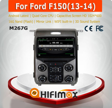 HIFIMAX Android 4.4.4 car multimedia for Ford F150 2012-2013 with 4 Core CPU 16G Hard disk HD1024*600 capacitive screen