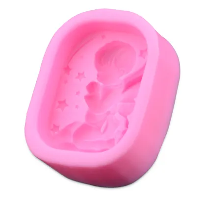 Novelty Angel shape silicone soap mould/mold for bath/lux/baby soap