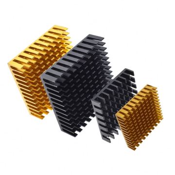 Golden Black Aluminum Radiator IC Heat Sink 40x40x11mm/28x28x6mm/25mm