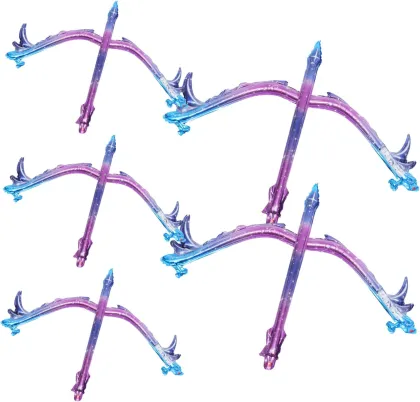 Purple bow and arrow aluminum foil balloon