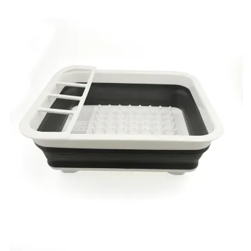 Collapsible Kitchen Dish Rack, Cutlery Holder & Draining Basket: Multi-Function Storage Solution for Your Kitchen