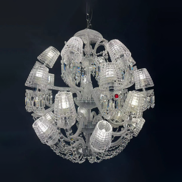Luxury Crystal Glass Chandelier for Living Room and Commercial Spaces