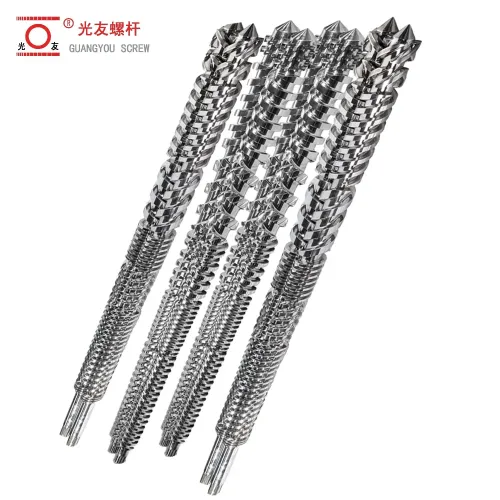 Long-Life Precision-Machined Alloy Nylon Parallel Twin Screw para sa Plastic Extruder
