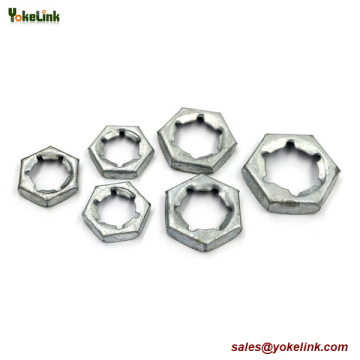 1"-8 LOW PROFILE HEX LOCKNUT STAMPED PAL NUT