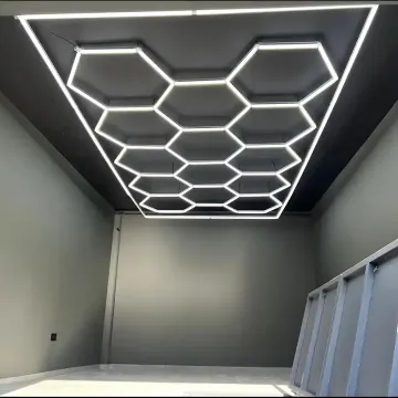 Hexagonal Led Garage Light for Workshop and Car Wash Inspection Lighting