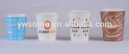 coffee cup customer design/kraft paper cup/printed disposable brown kraft paper coffee cup/Brown kraft paper cup