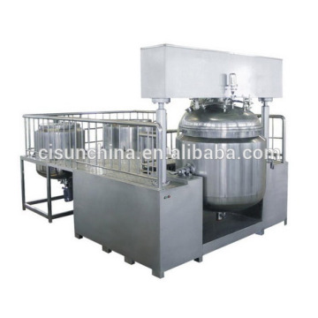 Vacuum emulsification mixing unit