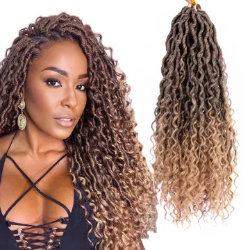 Alileader River Locs Crochet Hair Synthetic Braiding Hair Extension Goddess River Locs Faux Locs Crochet Hair
