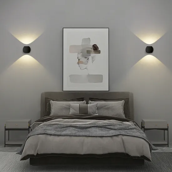 Modern Indoor Aluminum Bedroom Hotel Bedside 6W Round Wall Mounted LED Lamp