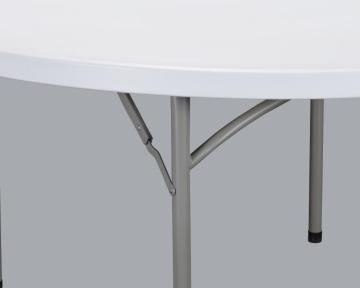 4ft Round Plastic Folding table for camping used