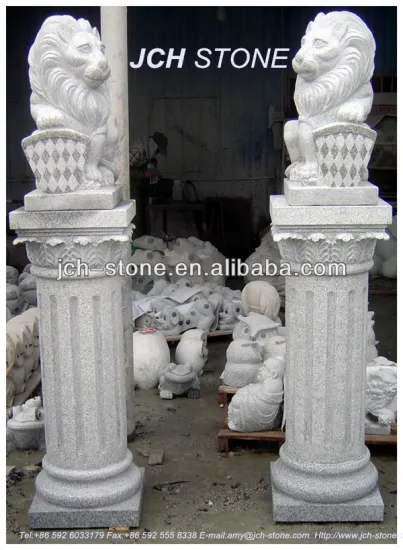 decorative natural granite stone columns