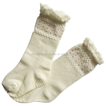 Knee High Baby Cotton Socks with Non-Skid Bs-118